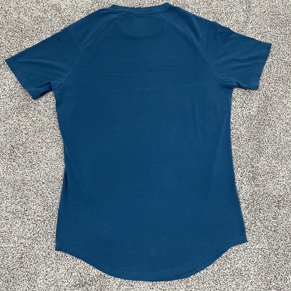 Gymshark Shirt Mens Medium LIFTING CLUB RARE Curved Hem Athletic Black Workout - Picture 8 of 9